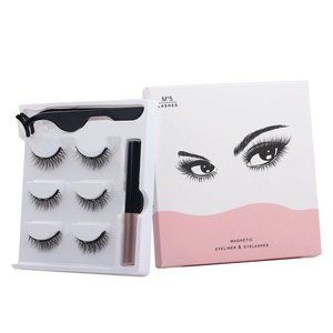 3 Pairs Eyelash Magnetic Eyeliner Set Makeup Tool